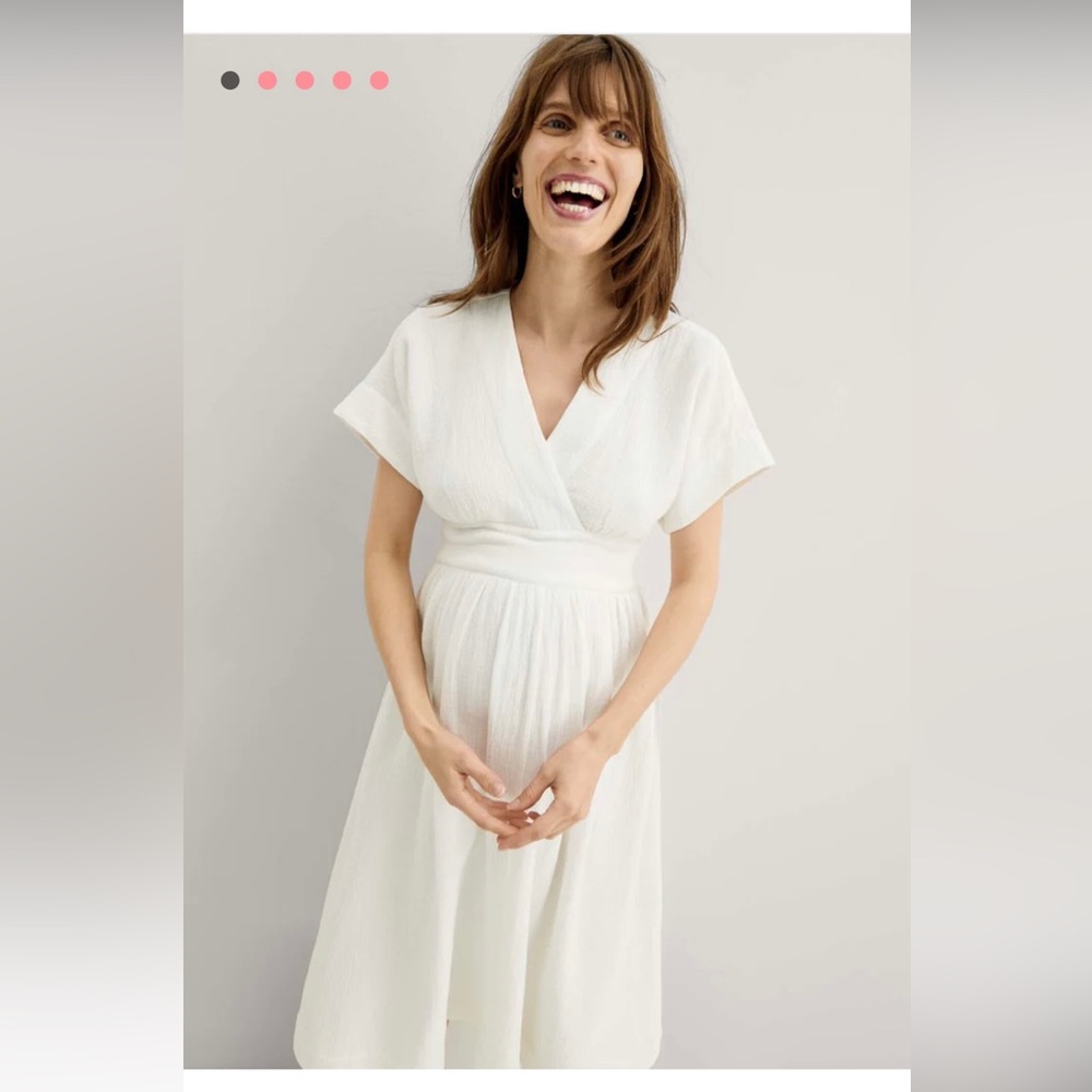 HATCH Carolina Dress in White